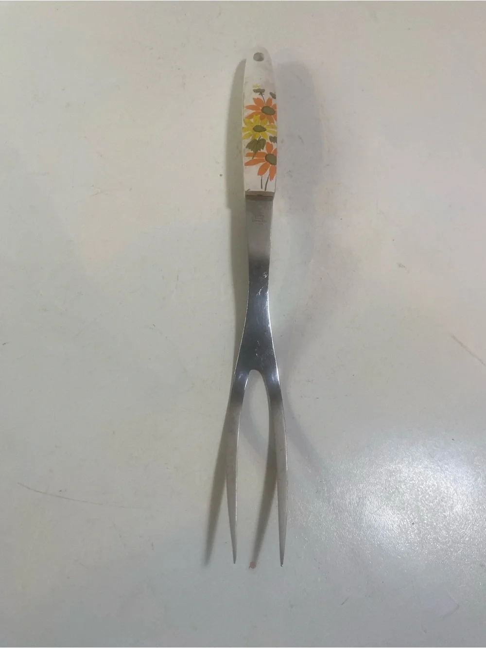 Vintage Kitchen Utensil EKCO Country Garden Serving Fork
